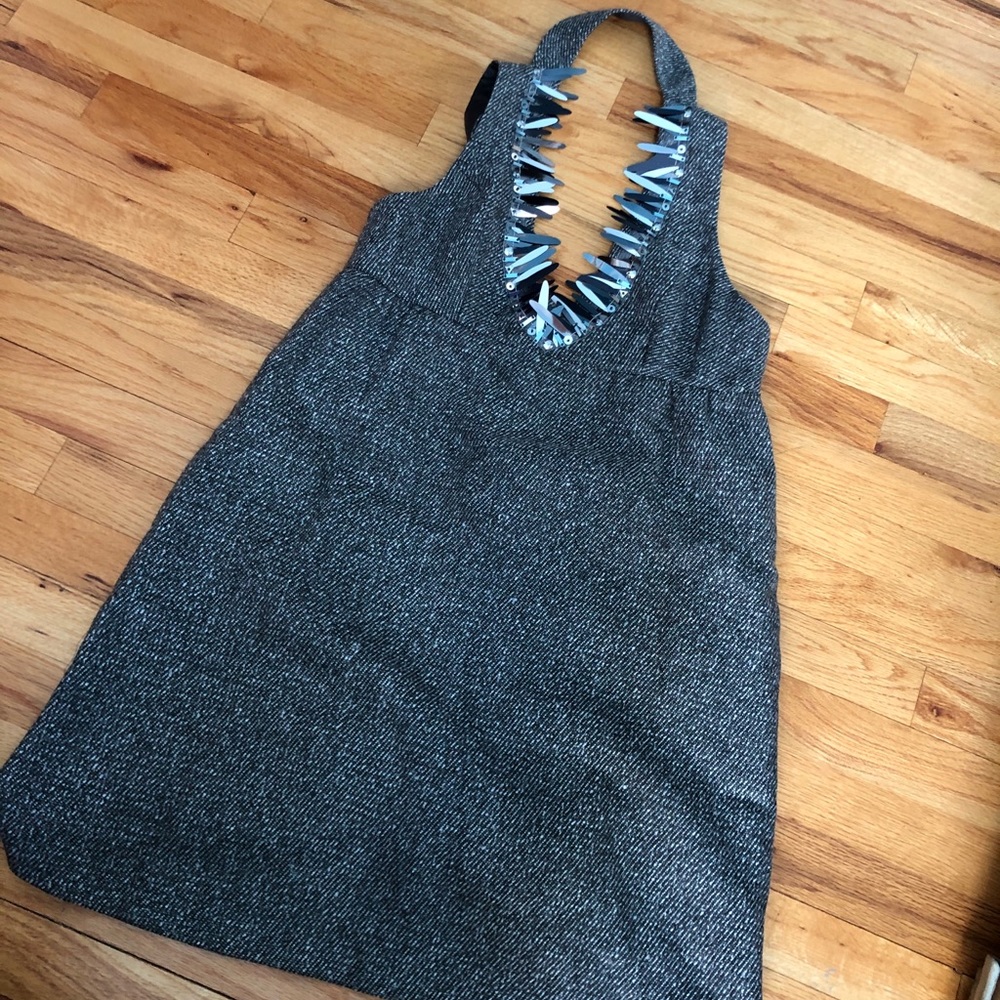Anna Sui for Target Metallic Boucle V-Neck Dress